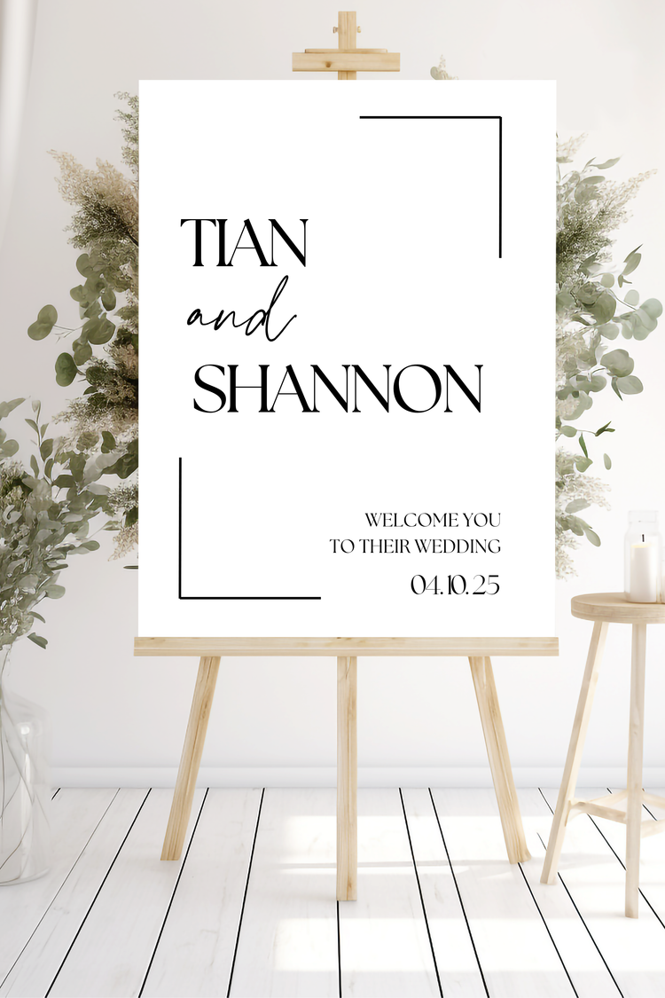 Welcome you to wedding signage