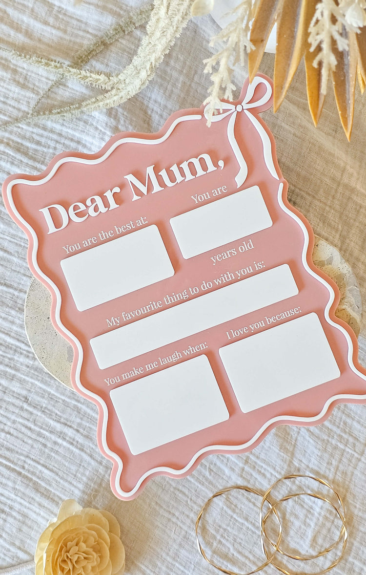 Dear Mum Board | All about you Board
