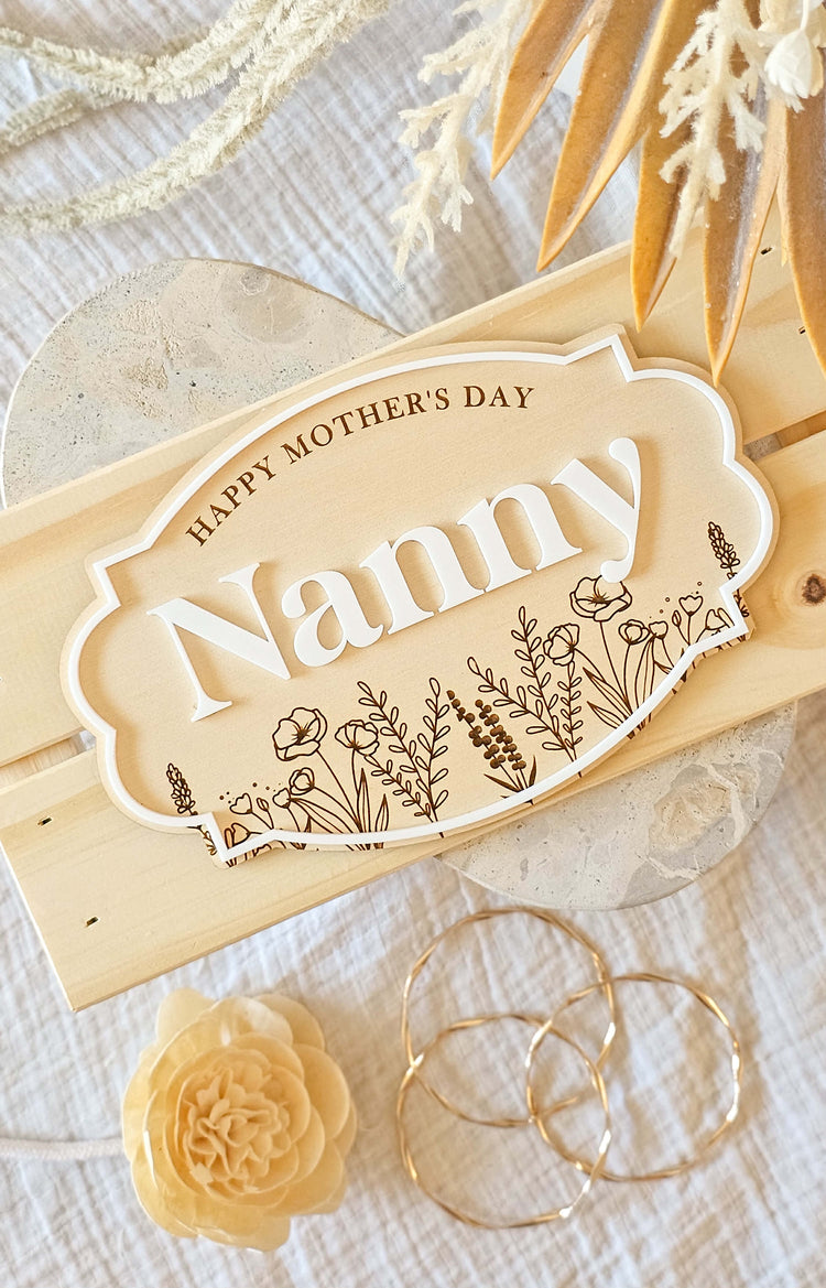 Wildflower Mother's Day Crate | Plaque Only