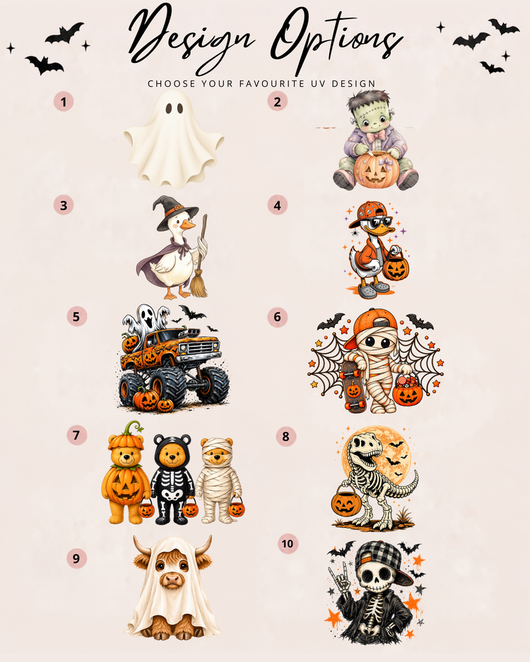 Arch Halloween Basket Tag | UV Printed Designs
