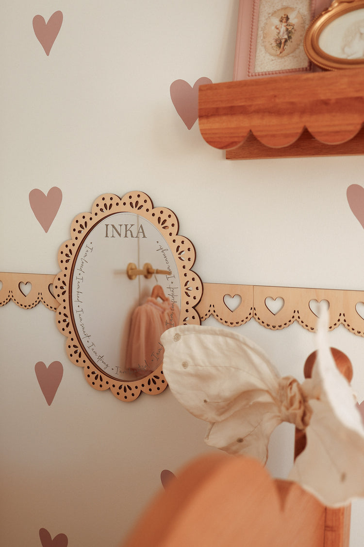 Personalised Daily Affirmation Mirror - Vintage Lace