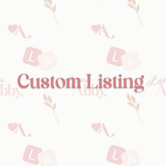 Sarah Mendez - Custom Order