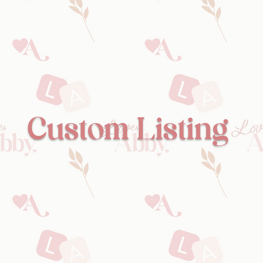 Bliss Creative Productions - Custom Order