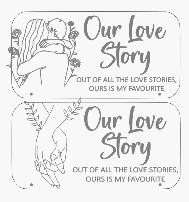 Our Love Story Timber Hanger