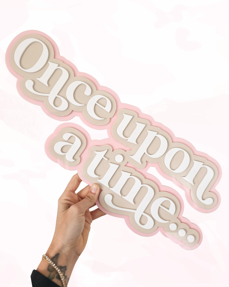 Once upon a time triple layer plaque
