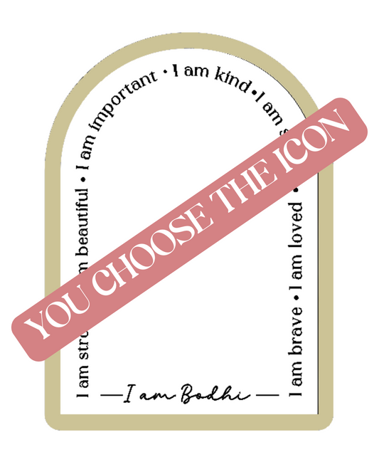 Personalised Daily Affirmation Mirror - You Choose the Icon