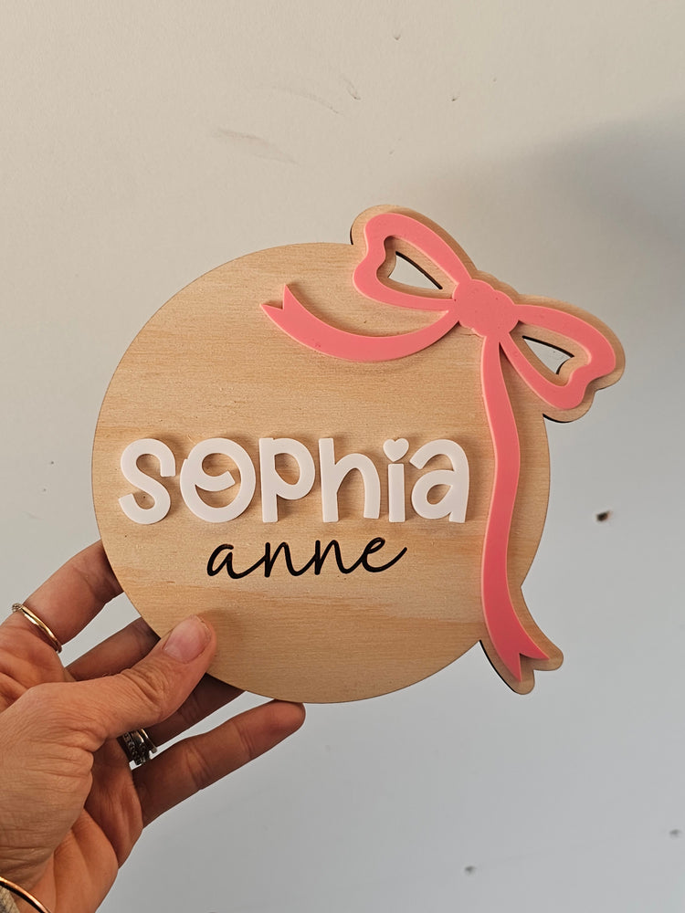 Name plaque - sophia