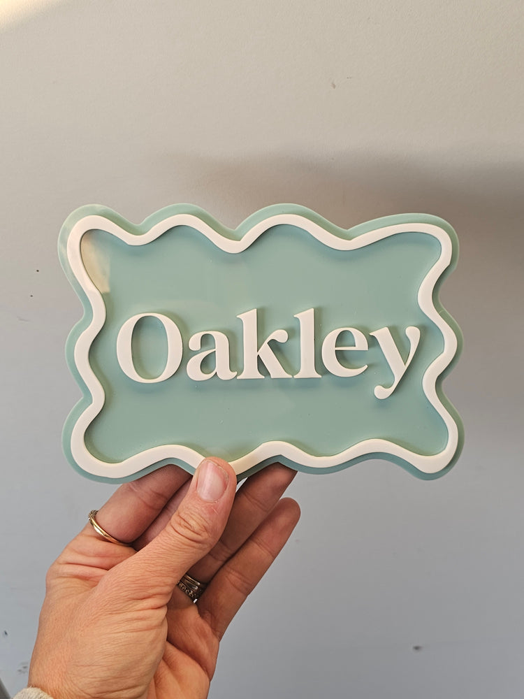 Name plaque - oakley