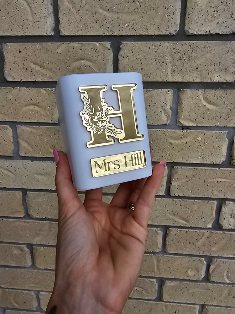 Pen cup - Mrs hill