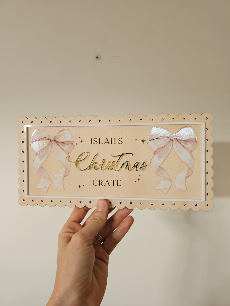 Vintage crate plaque - Bow Islah
