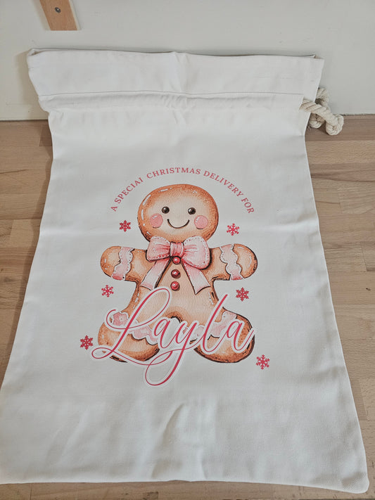 Pink Gingerbread Sack - Layla
