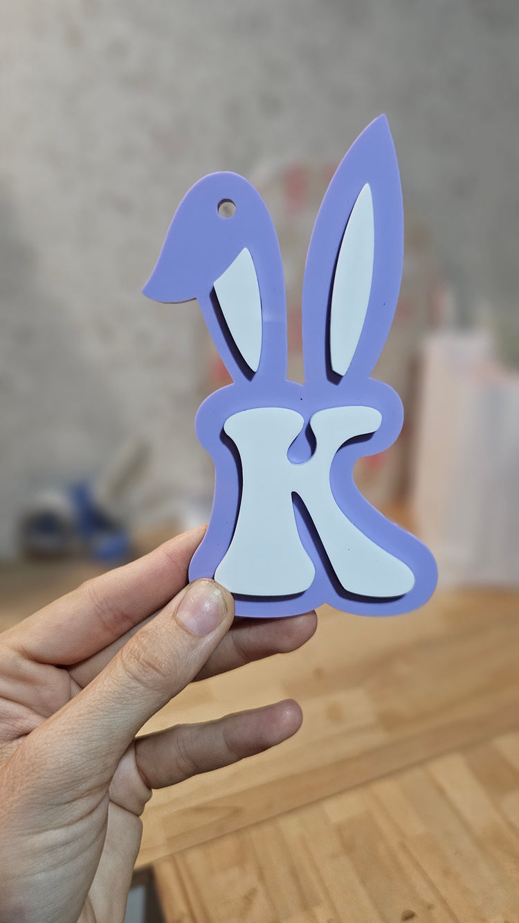 K - bunny tag