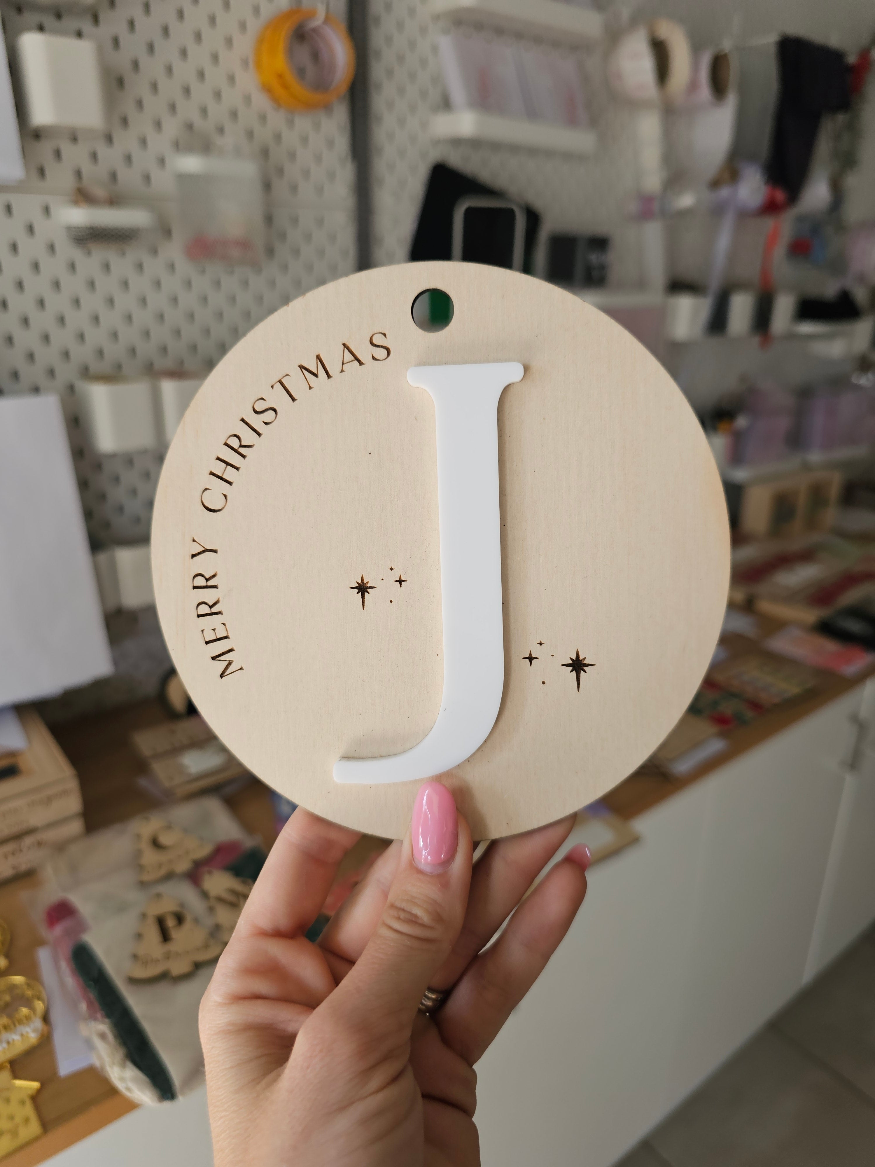 Circle sack tag - J – Love, Abby