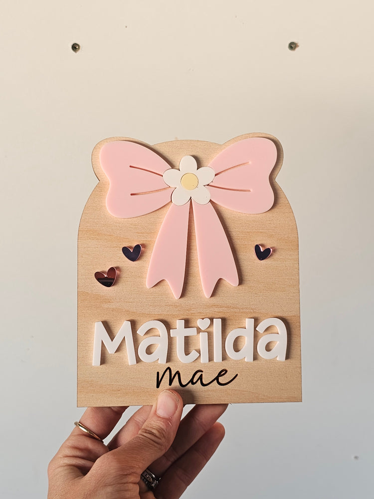 Name plaque - matilda