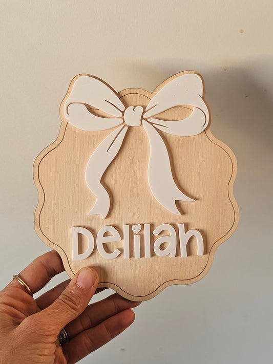 Name plaque - delilah
