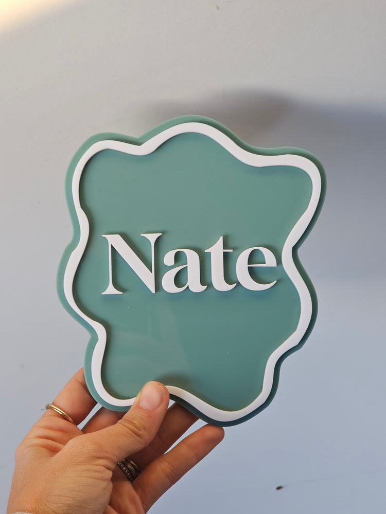 Name plaque - nate