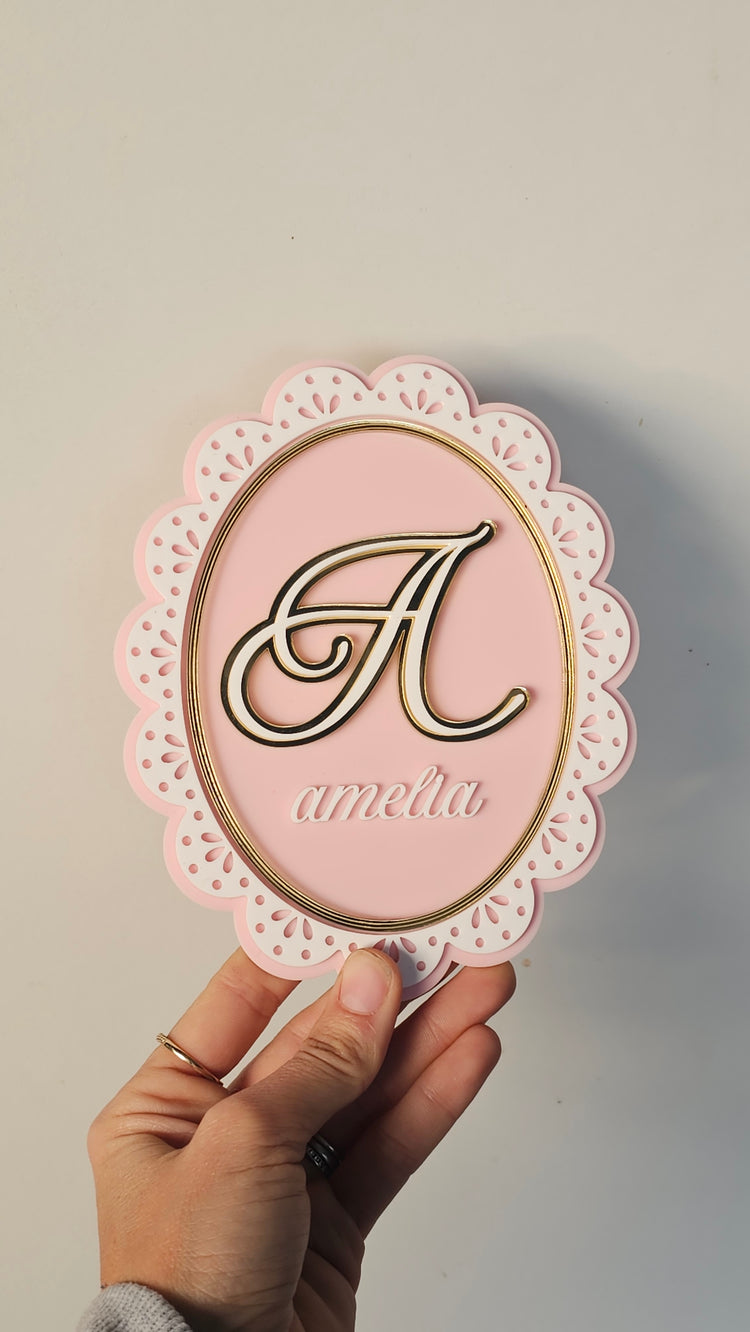Name plaque - amelia