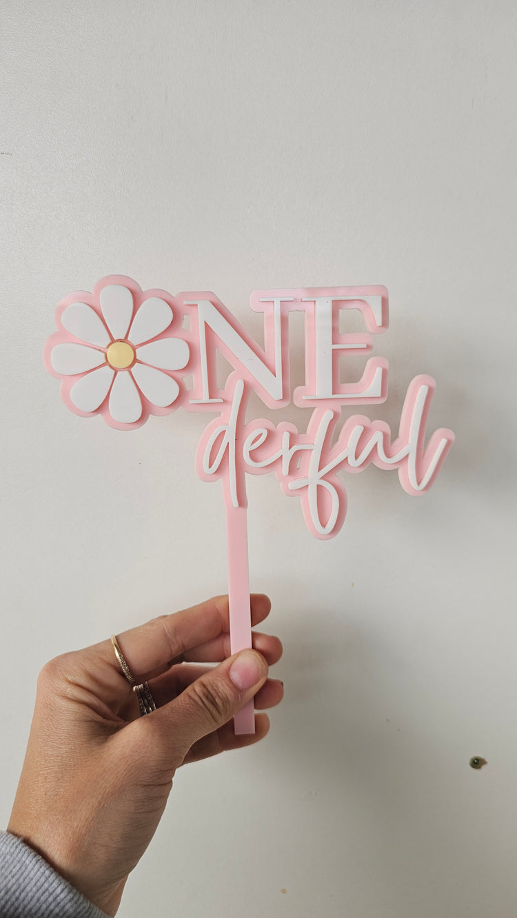 Daisy onederful topper