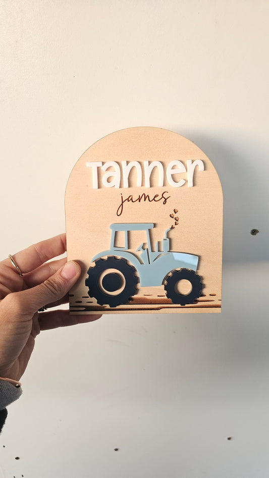 Name plaque - tanner