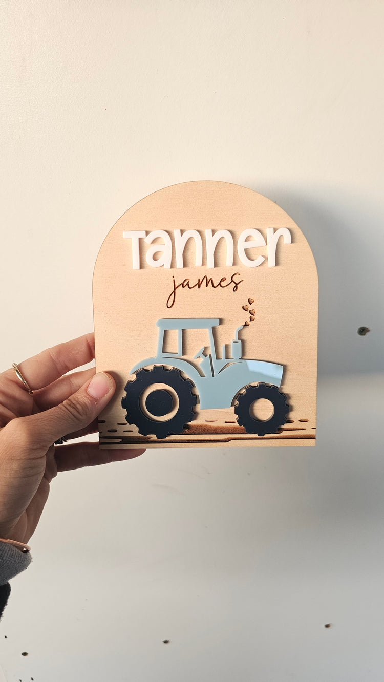 Name plaque - tanner