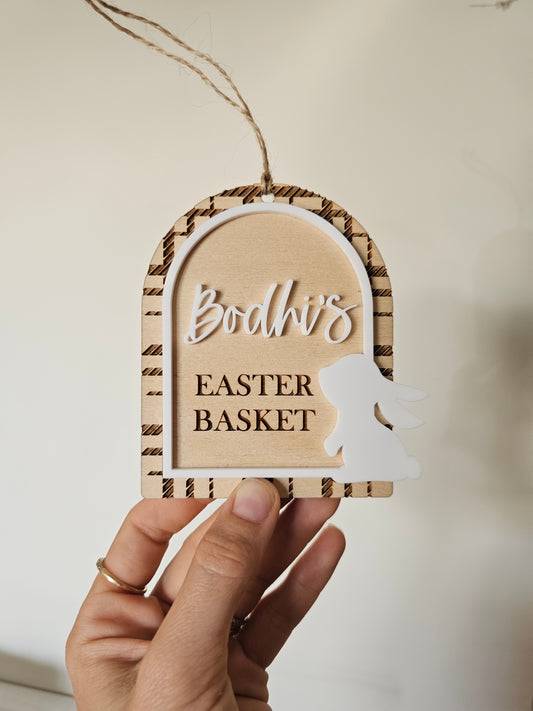 Plaid Tartan Arch Tag - Bodhi