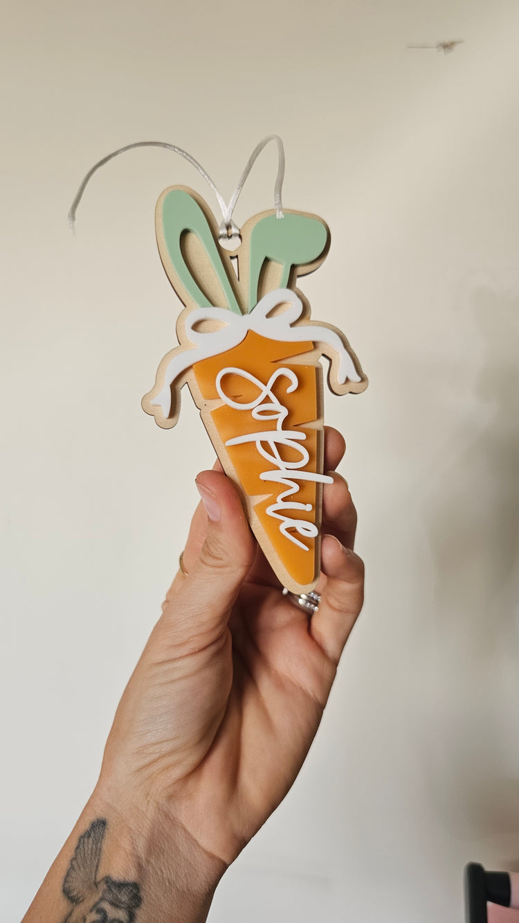 Easter carrot tag - Sophie