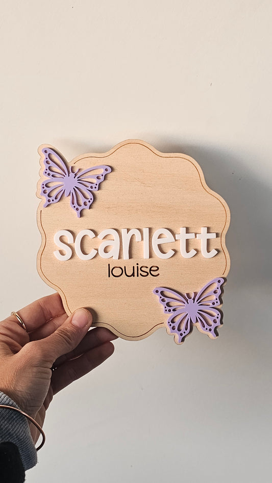Name plaque - scarlett