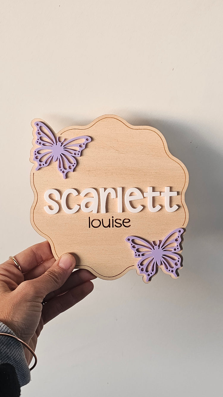Name plaque - scarlett