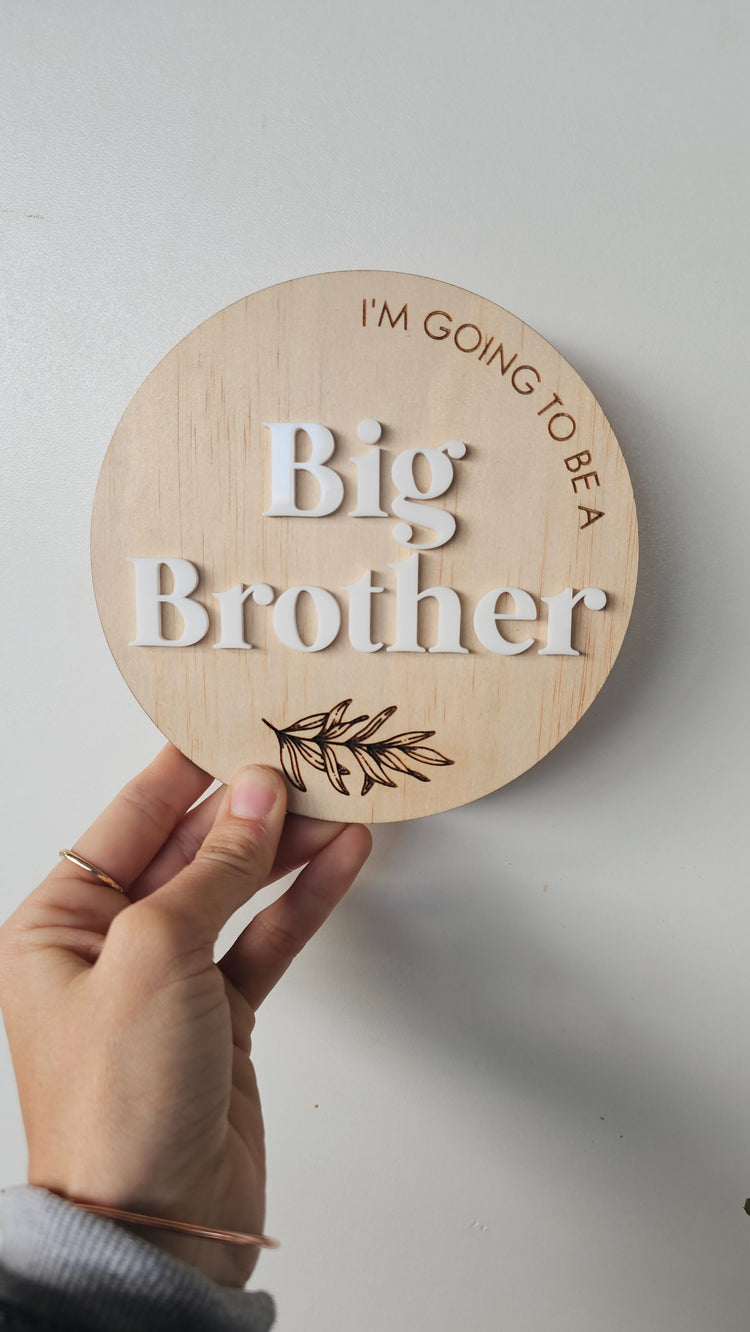 Big brother plaque