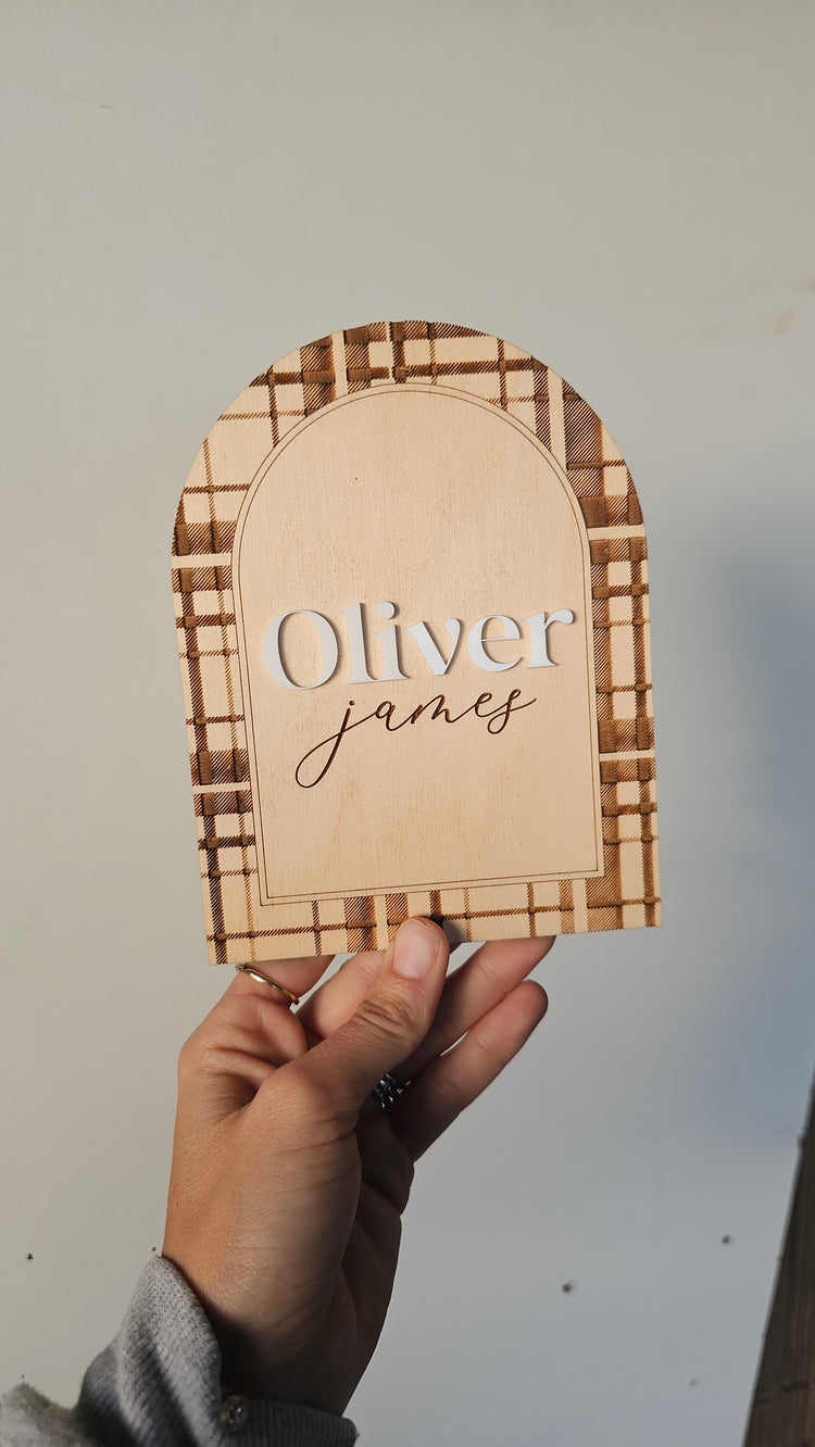 Name plaque - oliver james