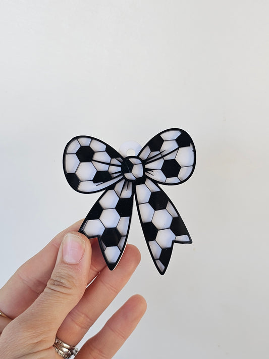 Keyring - soccer bow