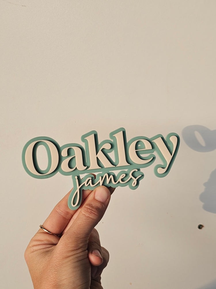 Name plaque - oakley