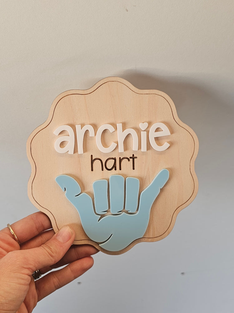 Name plaque - archie