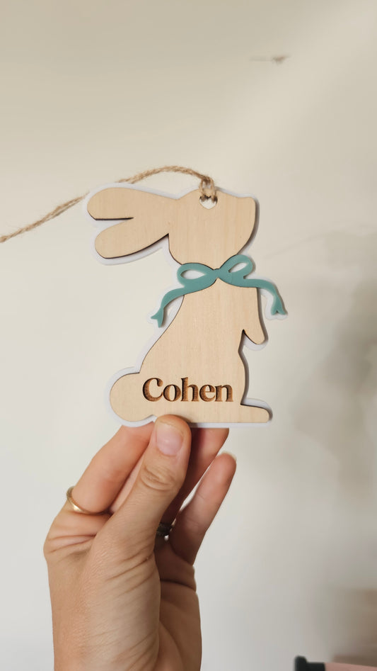 Bunny shaped tag - Cohen