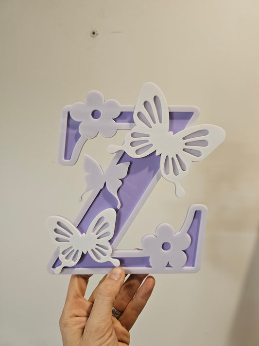 Layered letter - Butterfly Z