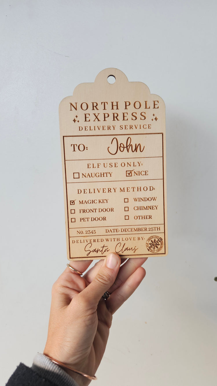 John delivery tag