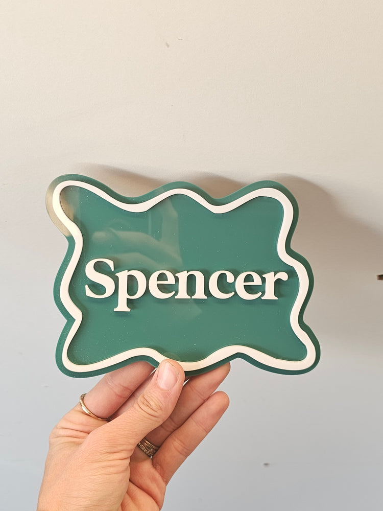 Name plaque - spencer