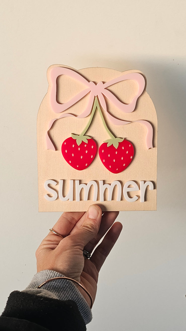 Name plaque - summer