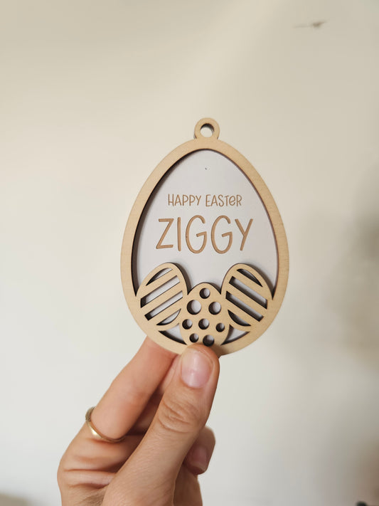 Bunny layered tag - Ziggy