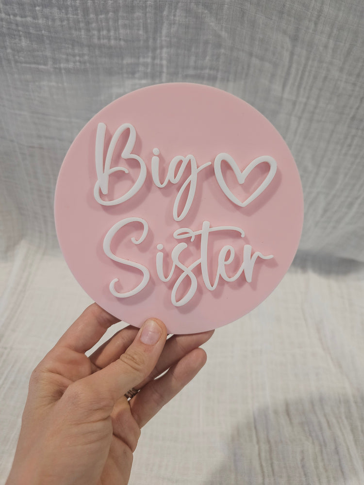 Big sister acrylic plaque - OM