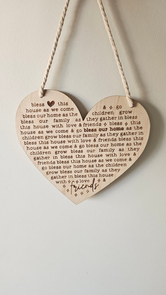 This house heart plaque