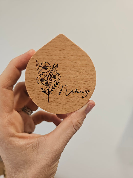 Nanny flower compact mirror