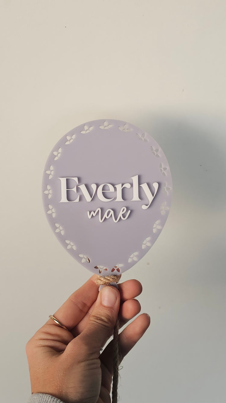 Name plaque - everly