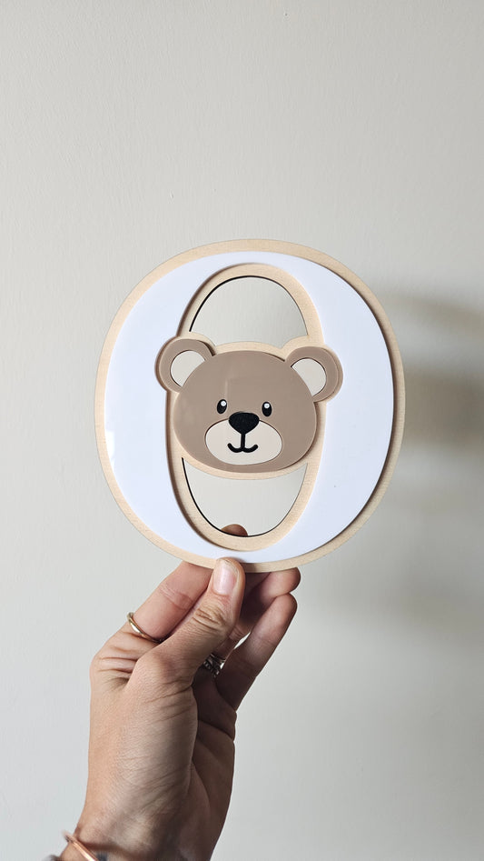 Bear letter - O