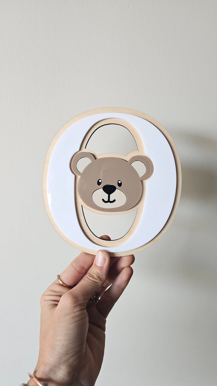 Bear letter - O
