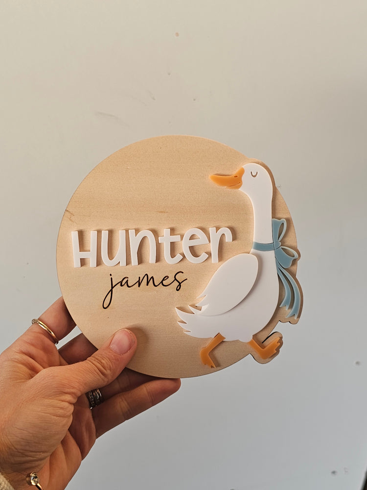 Name plaque - hunter