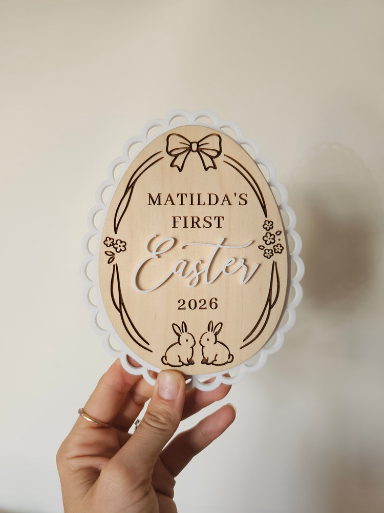 Heirloom First Easter Plaque - Matilda