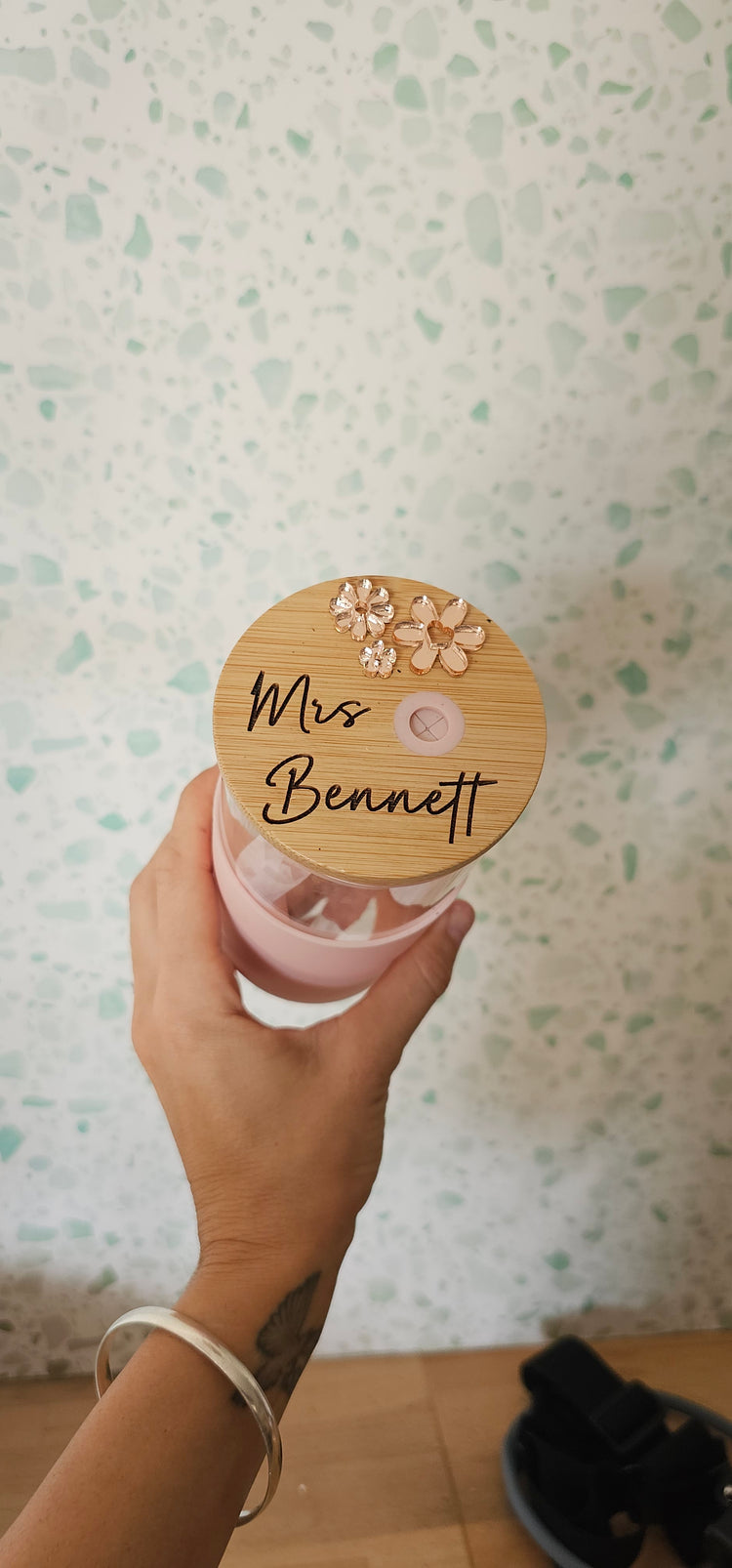 Pink tumbler - Mrs bennett