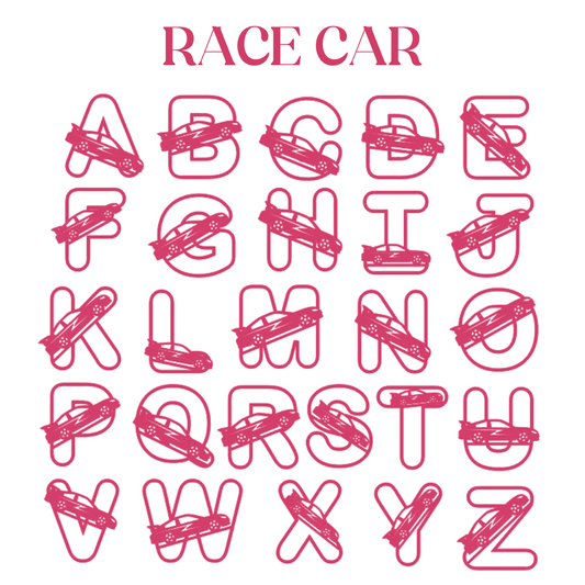 Race Car Letters