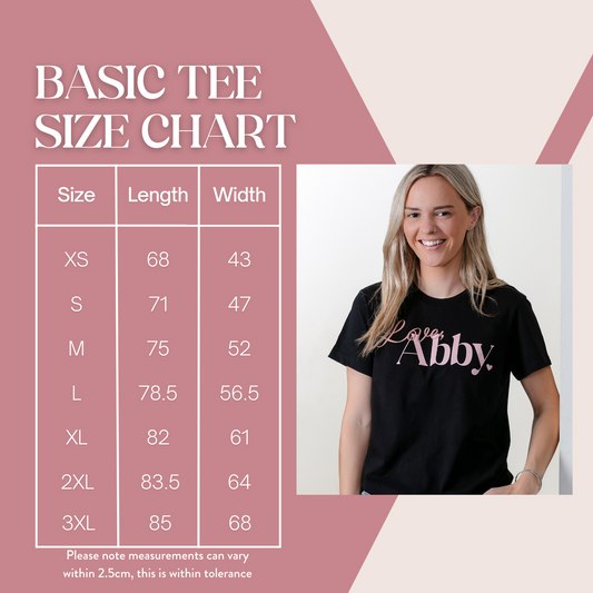 Love Abby - An Addiction - Basic Tee